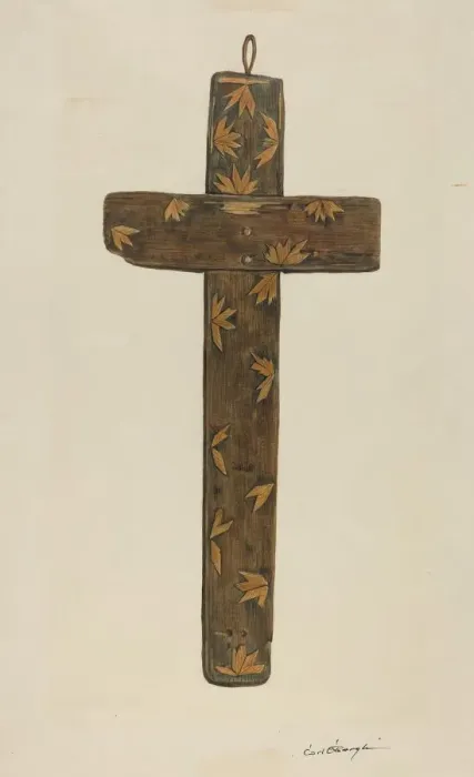 Framed Print : Cross, c. 1939. Creator: Carl O Bergh Framed Print : Cross, c. 1939. Creator: Carl O Bergh