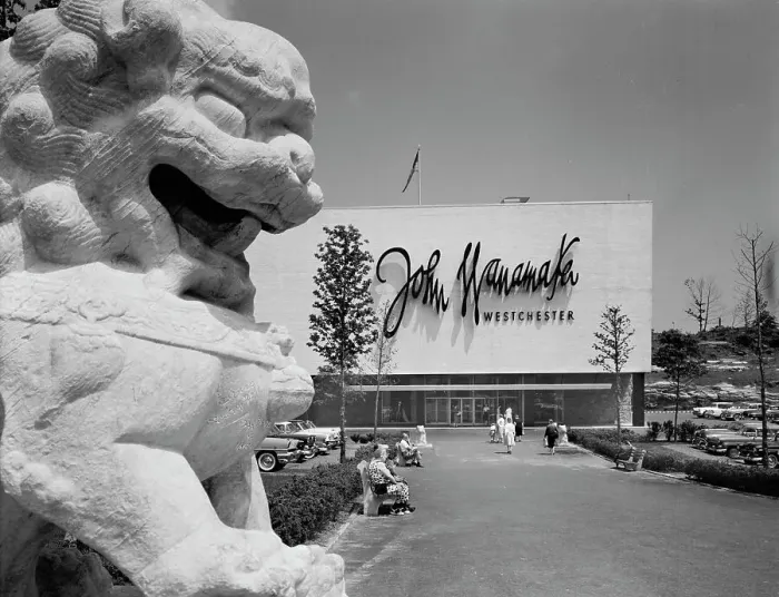 Framed Print : Cross County Shopping Center, 1956. Creator: Gottscho-Schleisner, Inc Framed Print : Cross County Shopping Center, 1956. Creator: Gottscho-Schleisner, Inc