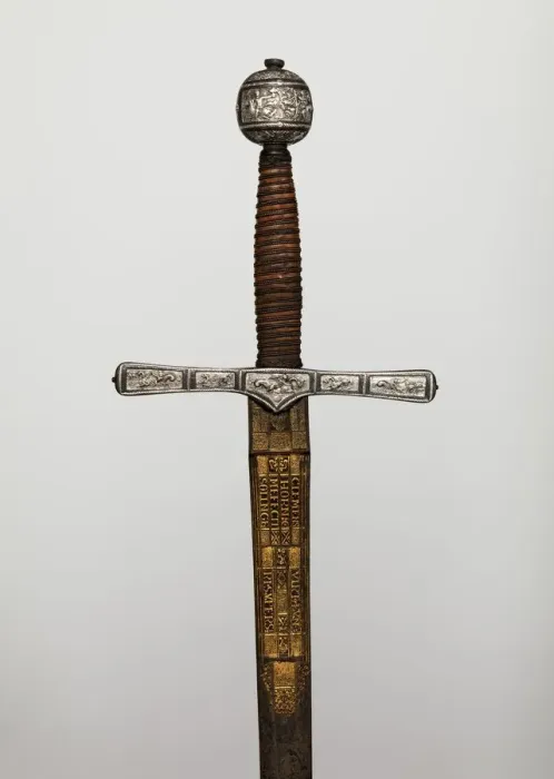 Framed Print : Cross Hilt Sword, hilt, British, London; blade, German, Solingen, 1600-1625 Framed Print : Cross Hilt Sword, hilt, British, London; blade, German, Solingen, 1600-1625