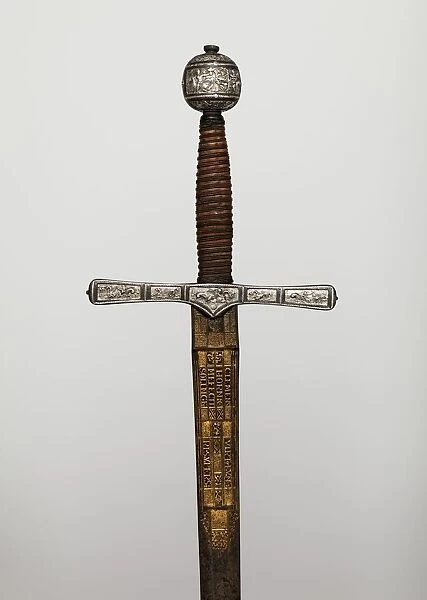 Cross Hilt Sword, hilt, British, London; blade, German, Solingen, 1600-1625