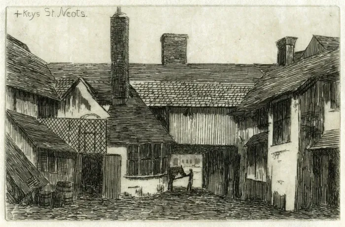 Framed Print : The Cross Keys, St Neots, Cambridgeshire, 1881. Artist: Edwin Edwards Framed Print : The Cross Keys, St Neots, Cambridgeshire, 1881. Artist: Edwin Edwards