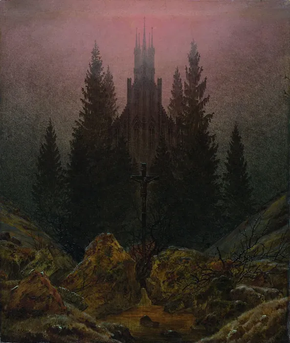 Framed Print : The Cross in the Mountains, ca 1812. Artist: Friedrich, Caspar David (1774-1840) Framed Print : The Cross in the Mountains, ca 1812. Artist: Friedrich, Caspar David (1774-1840)