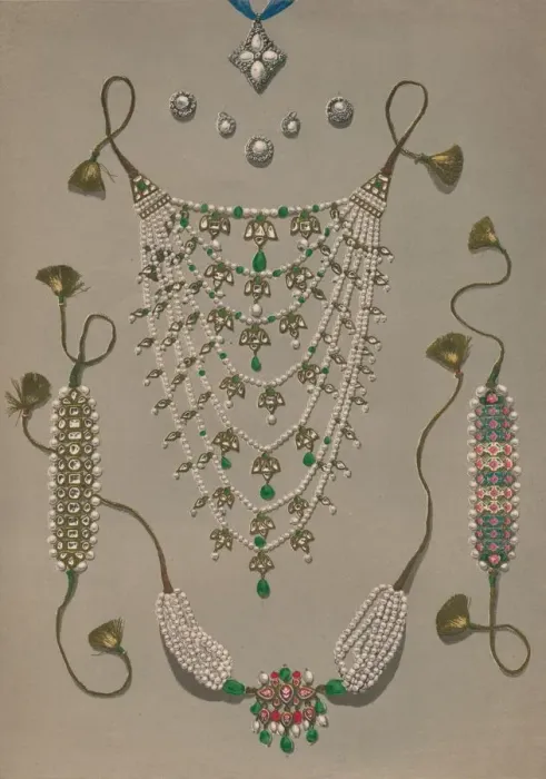 Framed Print : Cross Pendant Brooches & Earrings, Suite of Indian Ornaments, 1863. Artist: Robert Dudley Framed Print : Cross Pendant Brooches & Earrings, Suite of Indian Ornaments, 1863. Artist: Robert Dudley