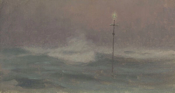 Cross and wave, Brittany, c.1905. Creator: Henry Brokman