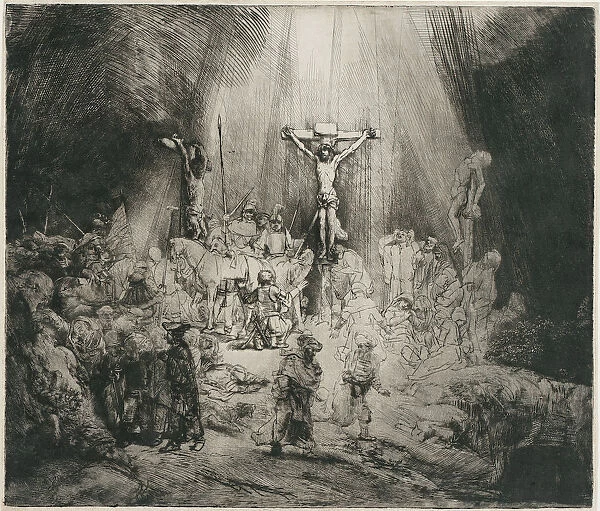 The Three Crosses, c. 1653. Artist: Rembrandt van Rhijn (1606-1669)