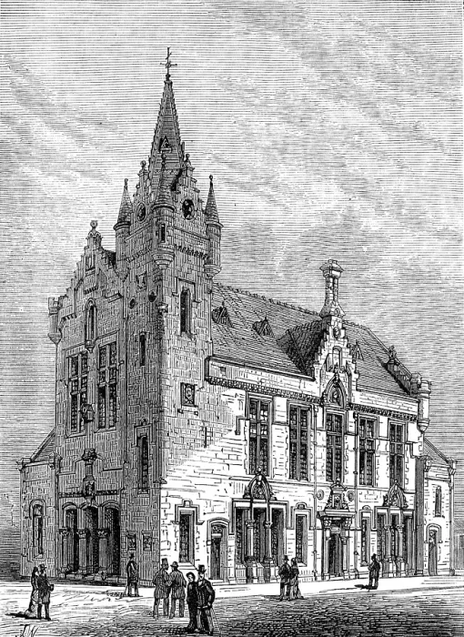Framed Print : Crosshill and Govanhill Burgh Hall, near Glasgow, 1880. Creator: Unknown Framed Print : Crosshill and Govanhill Burgh Hall, near Glasgow, 1880. Creator: Unknown