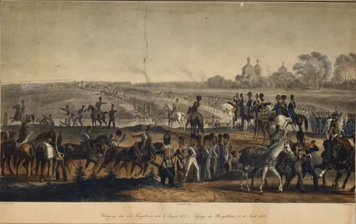 Framed Print : The Crossing the Dnieper on August 14, 1812, 1820s. Artist: Faber du Faur, Christian Wilhelm, von (1780-1857) Framed Print : The Crossing the Dnieper on August 14, 1812, 1820s. Artist: Faber du Faur, Christian Wilhelm, von (1780-1857)