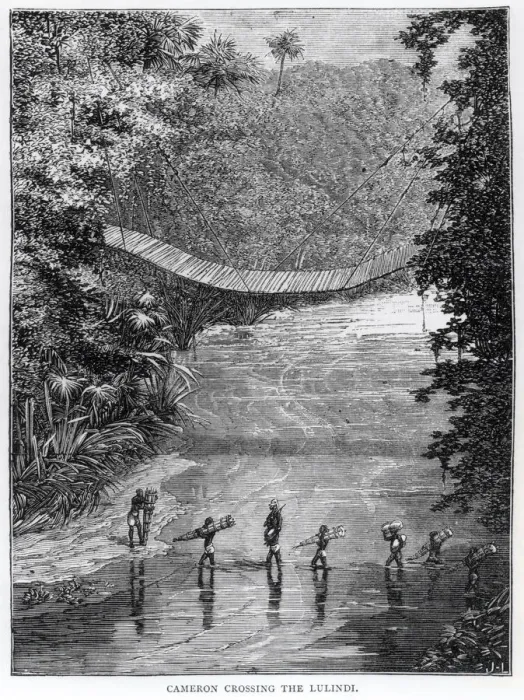 Framed Print : Crossing the Lulindi, Verney Lovett Cameron (1844-94) Framed Print : Crossing the Lulindi, Verney Lovett Cameron (1844-94)