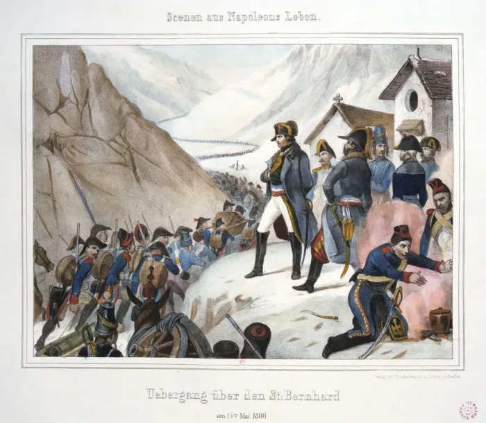 Framed Print : Crossing St Bernard, 15 May, 1800 Framed Print : Crossing St Bernard, 15 May, 1800