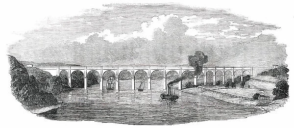 The Croton Aqueduct - Harlem River Bridge, 1850. Creator: Unknown