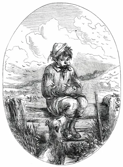Framed Print : The Crow-Boy's Christmas Lunch - drawn by Phiz, 1850. Creator: Unknown Framed Print : The Crow-Boy's Christmas Lunch - drawn by Phiz, 1850. Creator: Unknown