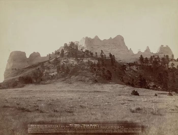 Framed Print : Crow Butte Near Ft Robinson, Neb and FE & MV RR -- In battle, the Indians drove the Crows'... 1891 Creator: John C. H. Grabill. Crow Butte Near Ft Robinson, Neb and FE & MV RR -- In battle, the Indians drove the Crows Framed Print : Crow Butte Near Ft Robinson, Neb and FE & MV RR -- In battle, the Indians drove the Crows'... 1891 Creator: John C. H. Grabill. Crow Butte Near Ft Robinson, Neb and FE & MV RR -- In battle, the Indians drove the Crows