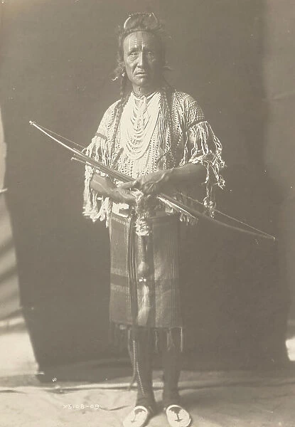 Crow chief, 1910. Creator: Edward Sheriff Curtis