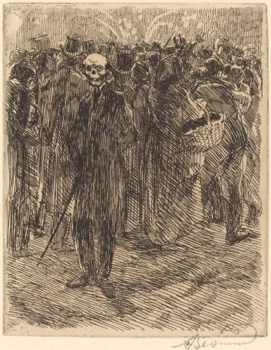 Framed Print : In the Crowd (Dans la foule), 1900. Creator: Paul Albert Besnard Framed Print : In the Crowd (Dans la foule), 1900. Creator: Paul Albert Besnard