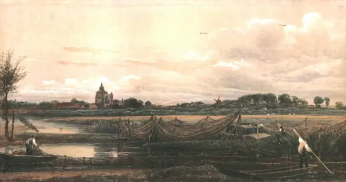 Framed Print : Crowland Abbey, c1833, (c1900). Creator: Unknown Framed Print : Crowland Abbey, c1833, (c1900). Creator: Unknown