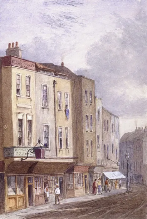 Framed Print : Crown and Coopers Arms, Golden Lane, London, 1869 Framed Print : Crown and Coopers Arms, Golden Lane, London, 1869