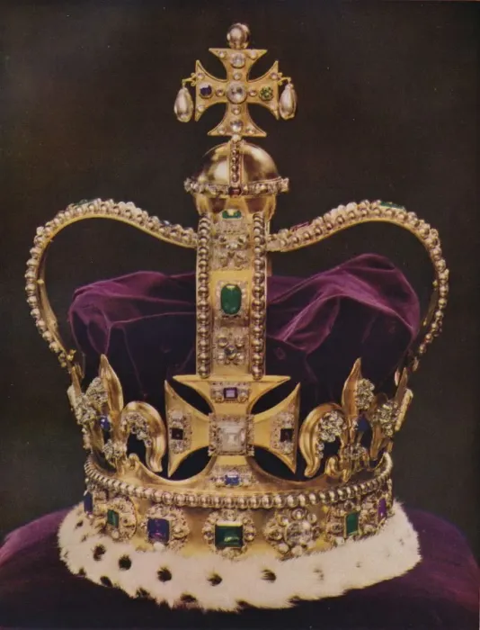 Framed Print : The Crown of England, St Edwards Crown, c1937 Framed Print : The Crown of England, St Edwards Crown, c1937