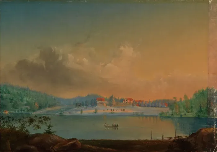 Framed Print : Crown official house of Storms or Degervik in Kirkkonummi, 1852. Creator: Werner Holmberg Framed Print : Crown official house of Storms or Degervik in Kirkkonummi, 1852. Creator: Werner Holmberg
