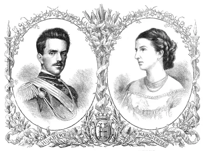 Framed Print : The Crown Prince Humbert of Italy and Princess Margaret of Savoy, 1868. Creator: Unknown Framed Print : The Crown Prince Humbert of Italy and Princess Margaret of Savoy, 1868. Creator: Unknown