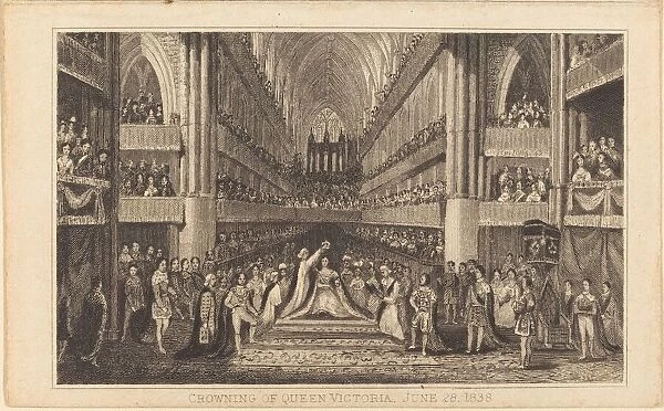 Crowning of Queen Victoria, June 28, 1838 [right half], 19th century. Creator: Unknown