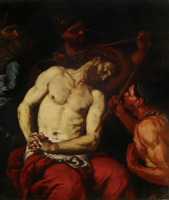 Framed Print : The Crowning with thorns, 1652-1698. Creator: Johann Carl Loth Framed Print : The Crowning with thorns, 1652-1698. Creator: Johann Carl Loth