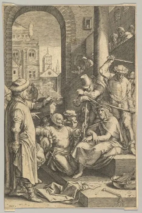 Framed Print : The Crowning with Thorns, from The Passion of Christ, ca. 1623 Framed Print : The Crowning with Thorns, from The Passion of Christ, ca. 1623