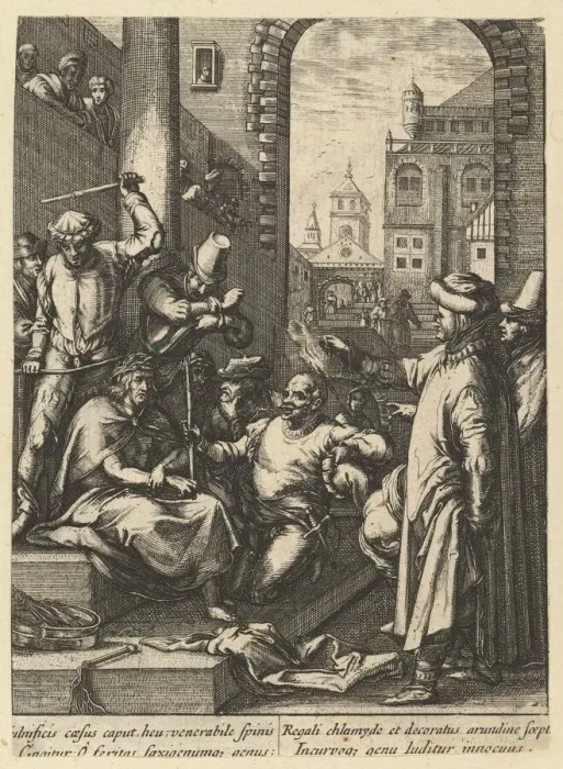 Framed Print : The Crowning with Thorns, from The Passion of Christ, mid 17th century Framed Print : The Crowning with Thorns, from The Passion of Christ, mid 17th century