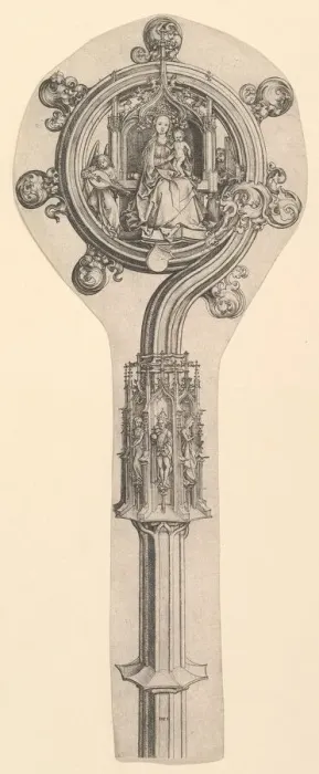 Framed Print : The Crozier, ca. 1435-1491. Creator: Martin Schongauer Framed Print : The Crozier, ca. 1435-1491. Creator: Martin Schongauer