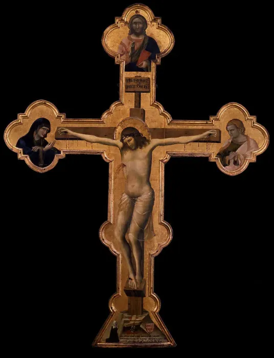 Framed Print : The Crucifix, 1332. Creator: Guariento di Arpo (1310-1370) Framed Print : The Crucifix, 1332. Creator: Guariento di Arpo (1310-1370)