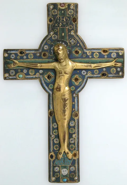 Framed Print : Crucifix, French, mid-13th century. Creator: Unknown Framed Print : Crucifix, French, mid-13th century. Creator: Unknown