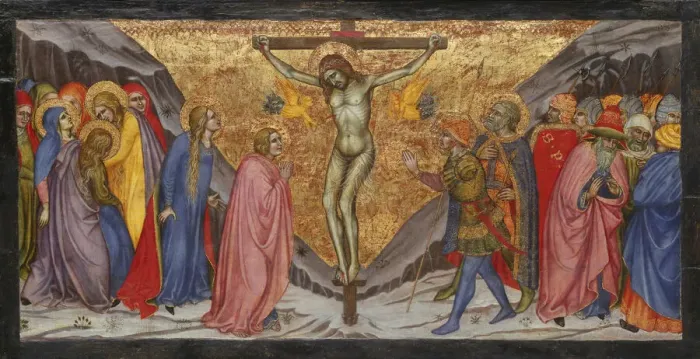 Framed Print : The Crucifixion, 1401 / 04. Creator: Taddeo di Bartolo Framed Print : The Crucifixion, 1401 / 04. Creator: Taddeo di Bartolo