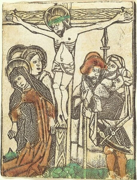 The Crucifixion, 1460 / 1480. Creator: Master of the Borders with the Four Fathers of the Church