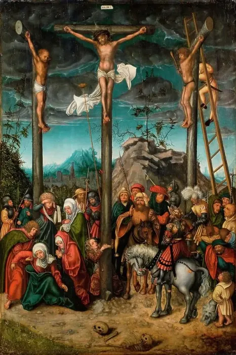 Framed Print : The Crucifixion, 1506-1520. Creator: Lucas Cranach the Elder Framed Print : The Crucifixion, 1506-1520. Creator: Lucas Cranach the Elder