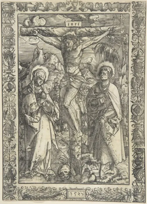 Framed Print : The Crucifixion, 1521. Creator: Monogrammist G. Z Framed Print : The Crucifixion, 1521. Creator: Monogrammist G. Z