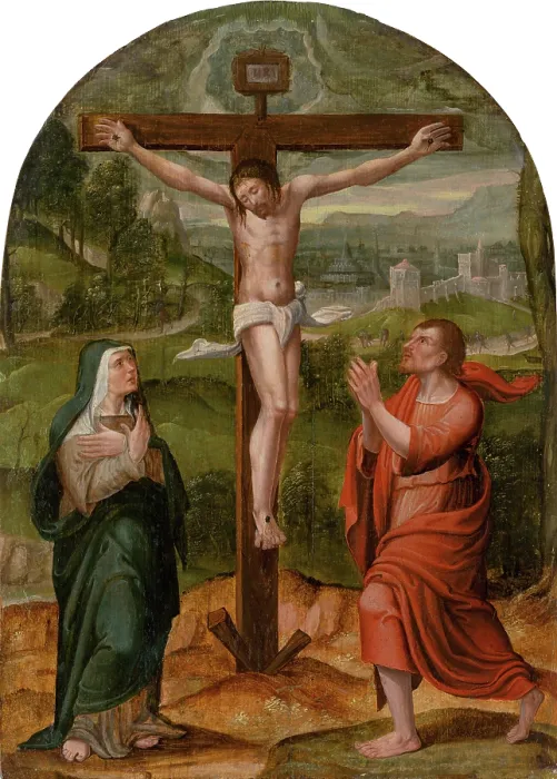 Framed Print : Crucifixion, 1550-1600. Creator: Unknown Framed Print : Crucifixion, 1550-1600. Creator: Unknown