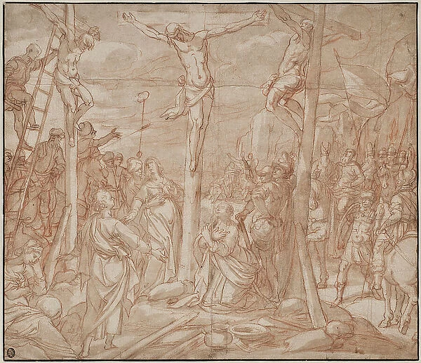 The crucifixion, 1598. Creator: Jan Luyken