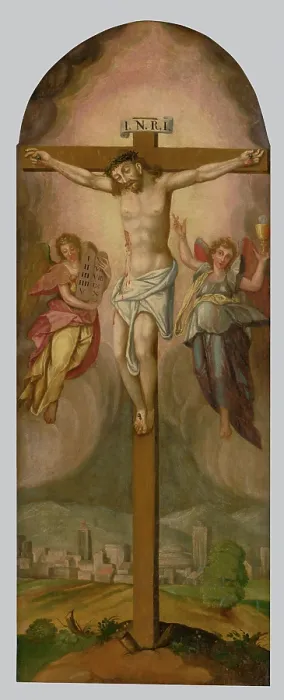 Framed Print : Crucifixion, 1600-1610. Creator: Unknown Framed Print : Crucifixion, 1600-1610. Creator: Unknown