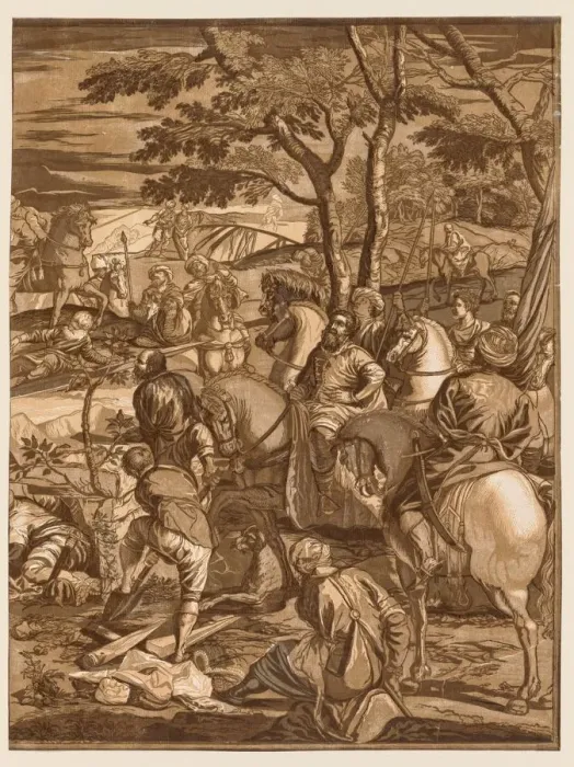 Framed Print : Crucifixion, 1741. Creator: John Baptist Jackson (British, 1701-c. 1780) Framed Print : Crucifixion, 1741. Creator: John Baptist Jackson (British, 1701-c. 1780)