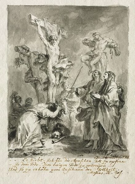 The Crucifixion, 1788. Creator: Martin Johann Schmidt (Austrian, 1718-1801)