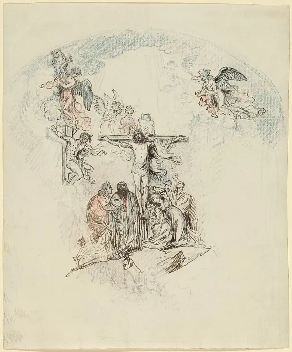 Framed Print : The Crucifixion, 1796 / 1797. Creator: Benjamin West Framed Print : The Crucifixion, 1796 / 1797. Creator: Benjamin West