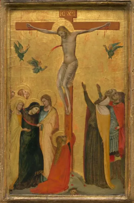 Framed Print : The Crucifixion, c. 1320 / 1325. Creator: Bernardo Daddi Framed Print : The Crucifixion, c. 1320 / 1325. Creator: Bernardo Daddi