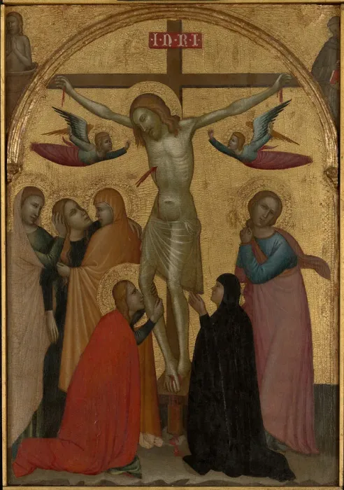 Framed Print : The Crucifixion, c. 1370. Creator: Francescuccio Ghissi Framed Print : The Crucifixion, c. 1370. Creator: Francescuccio Ghissi