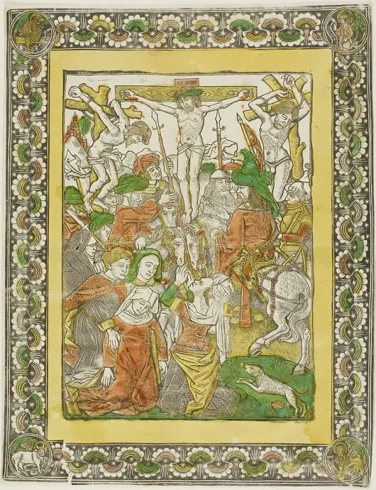 Framed Print : The Crucifixion, c. 1475. Creator: Unknown
