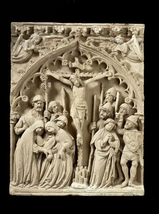 Framed Print : The Crucifixion, between c.1400 and c.1450. Creator: Unknown Framed Print : The Crucifixion, between c.1400 and c.1450. Creator: Unknown