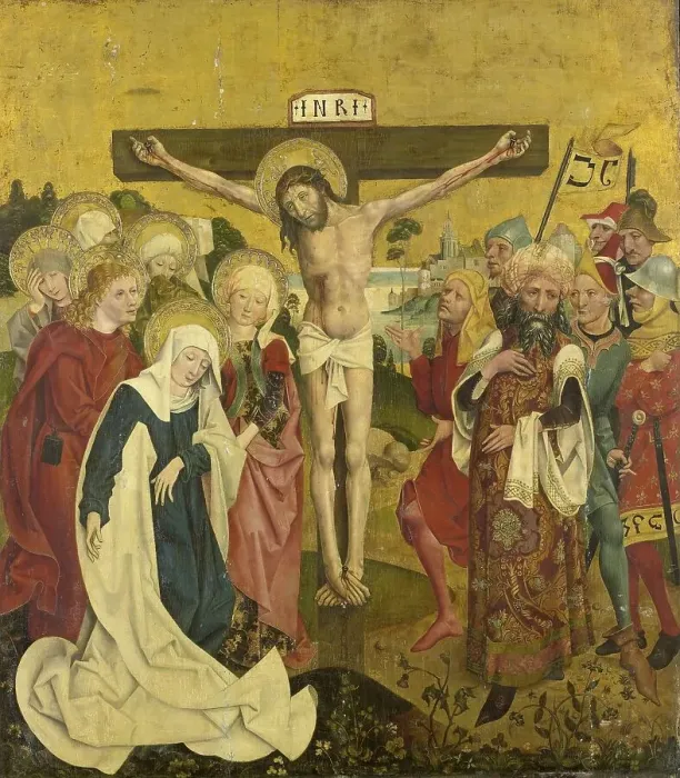 Framed Print : Crucifixion, c.1475-c.1500. Creator: Sigmund Gleismüller Framed Print : Crucifixion, c.1475-c.1500. Creator: Sigmund Gleismüller