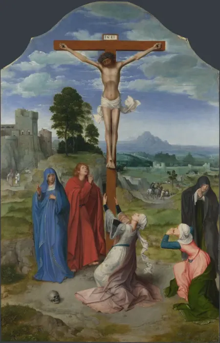 Framed Print : The Crucifixion, ca 1515. Artist: Massys, Quentin (1466?1530) Framed Print : The Crucifixion, ca 1515. Artist: Massys, Quentin (1466?1530)
