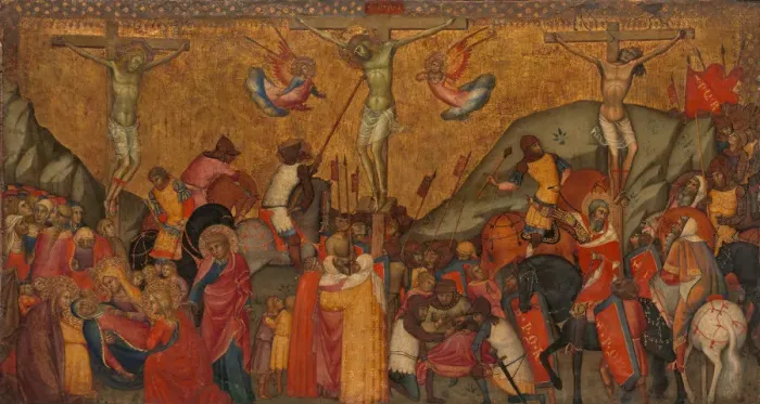 Framed Print : The Crucifixion. Creator: Andrea di Bartolo Framed Print : The Crucifixion. Creator: Andrea di Bartolo