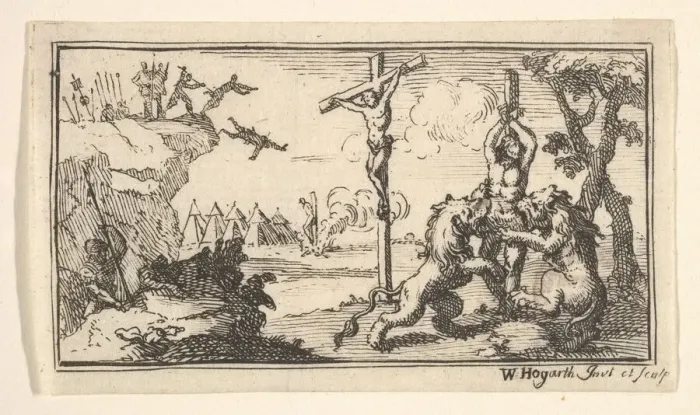 Framed Print : Crucifixion, etc. (John Beaver, Roman Military Punishments, 1725), after 1725 Framed Print : Crucifixion, etc. (John Beaver, Roman Military Punishments, 1725), after 1725