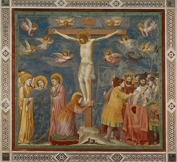 Crucifixion (From the cycles of The Life of Christ), 1304-1306. Creator: Giotto di Bondone (1266-1377)