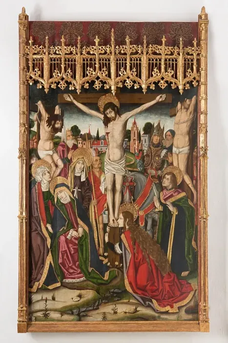 Framed Print : Crucifixion of Jesus, around 1600. Creator: Unknown Framed Print : Crucifixion of Jesus, around 1600. Creator: Unknown